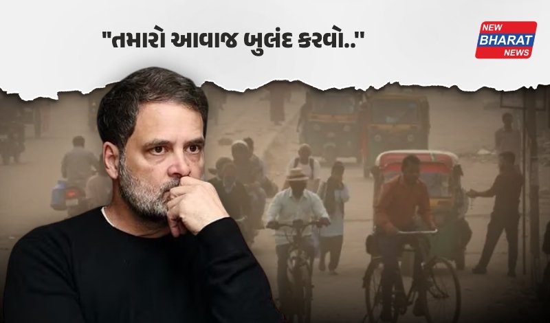 દિલ્હીમાં વાયુ પ્રદૂષણ મુદ્દે રાહુલ ગાંધીએ વ્યક્ત કરી ચિંતા, જાણો લોકોને શું કરી અપીલ!